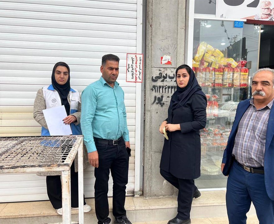 پلمب دو واحد عرضه مواد غذایی (نانوایی و کبابی ) و به علت رعایت نکردن موازین بهداشتی