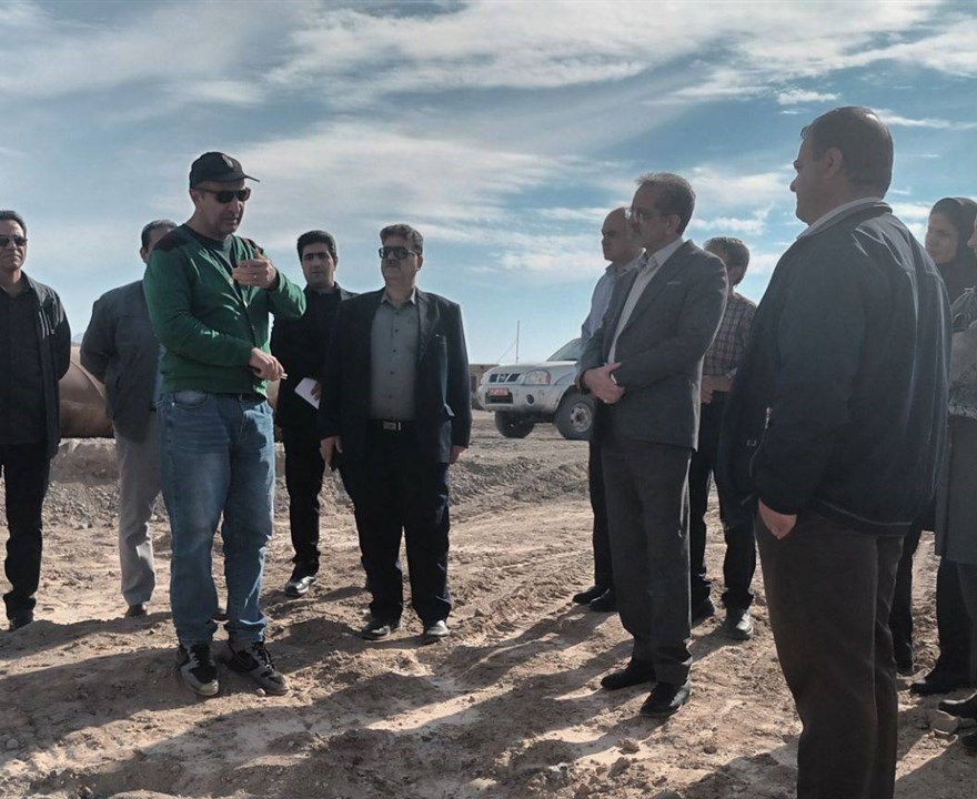 بازدید میدانی از روند اجرای خط انتقال آب به تصفیه خانه
