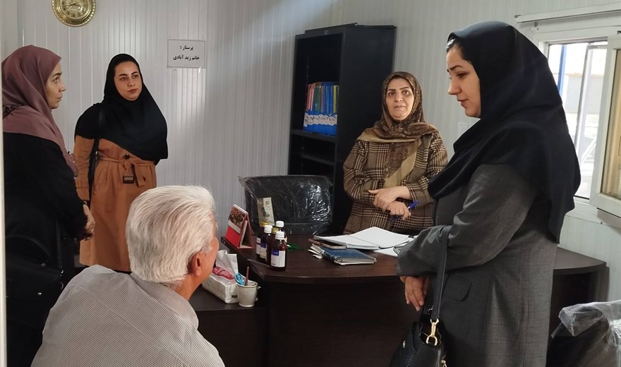 بازدید معاون بهداشتی دانشکده علوم پزشکی از مرکز کاهش آسیب(DIC)